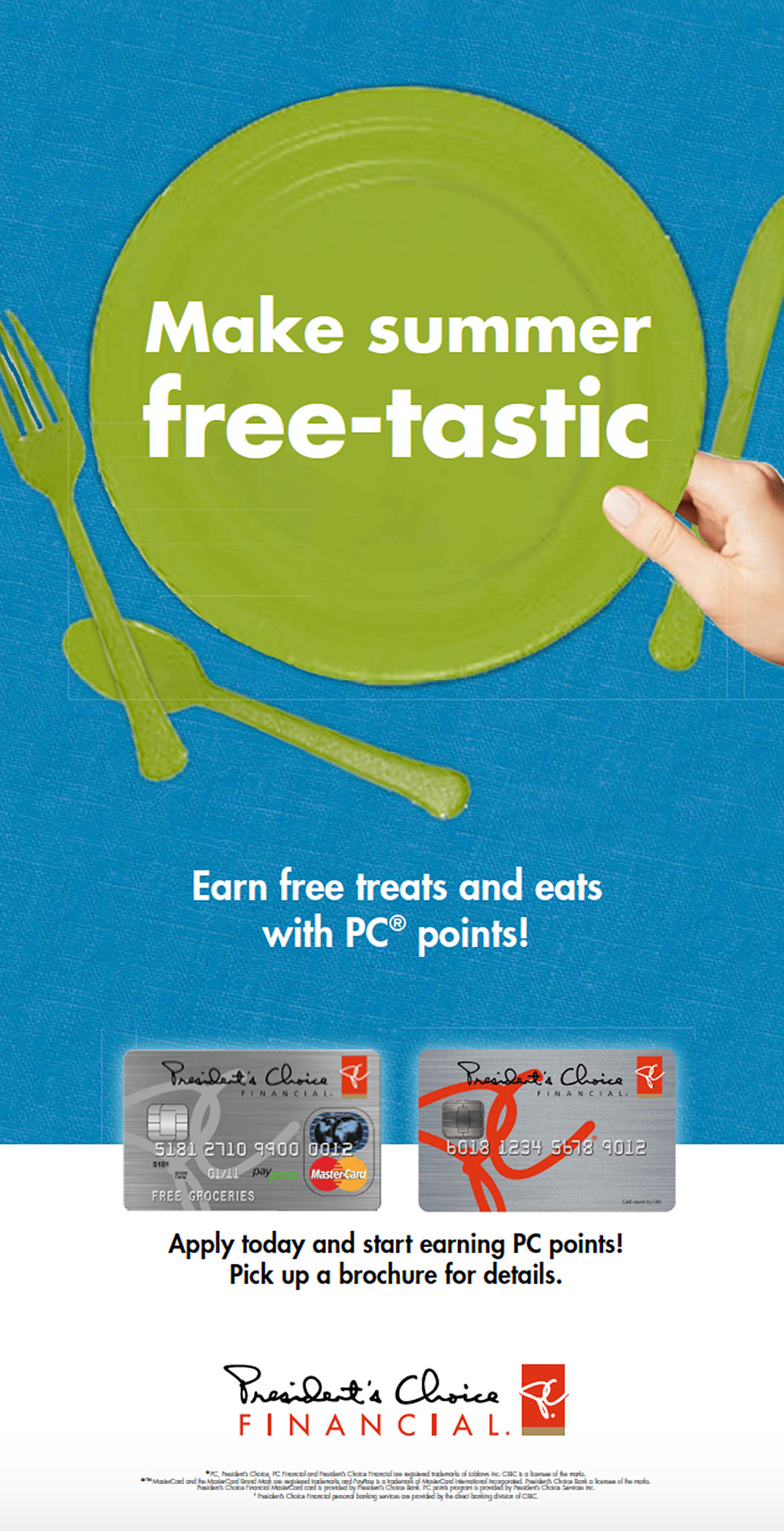 Green picnic plate and cutlery