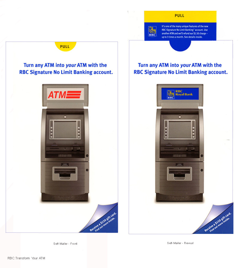 ATM with RBC pull tab