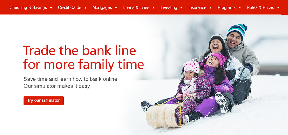 Family happily tobogganing down a hill