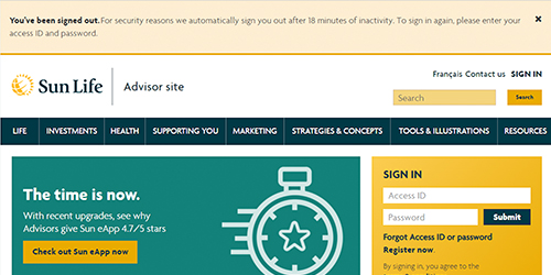 Signed out confirmation