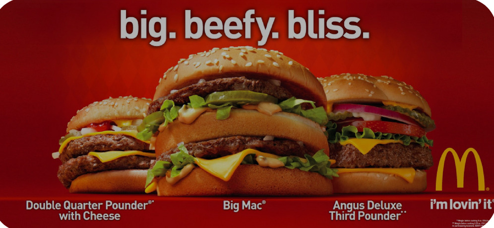 McDonald's billboard with alliteration